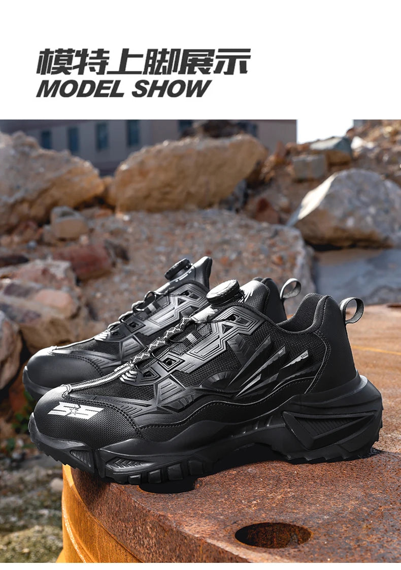 Bottes tactiques militaires pour hommes, bottes militaires à fermeture éclair latérale, bottines antidérapantes, chaussures de sécurité pour le travail, chaussures de randonnée