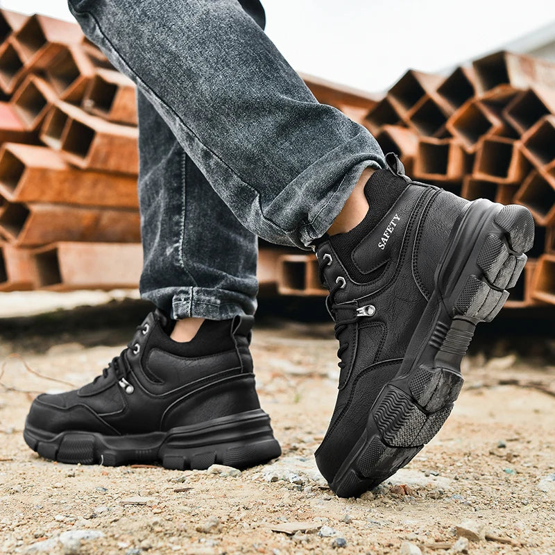 Chaussures de sécurité de protection, chaussures de travail anti-écrasement et anti-crevaison pour hommes, bottes de sécurité décontractées respirantes pour hommes