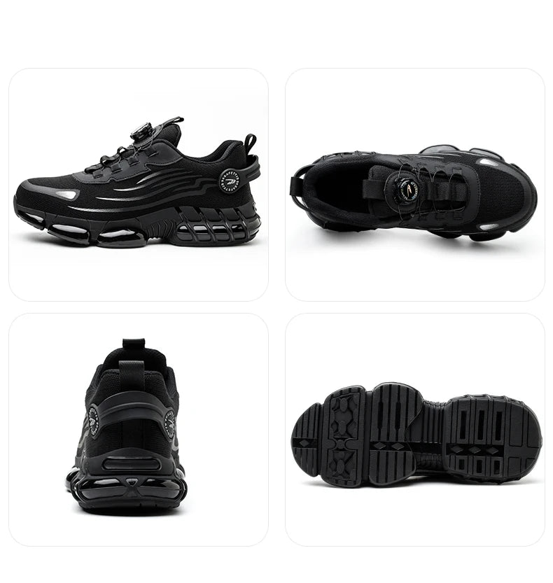Chaussures de sécurité de travail Anti-écrasement et Anti-perforation pour hommes, baskets de travail à bout en acier, chaussures indestructibles, chaussures de protection industrielles lourdes