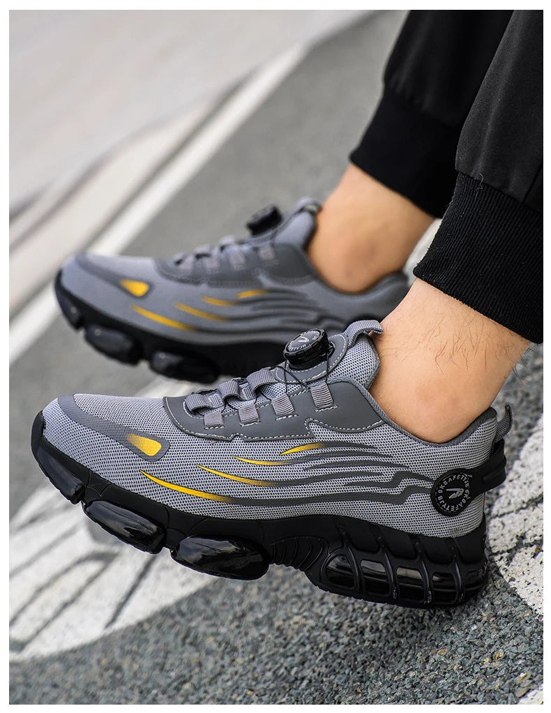 Chaussures de sécurité de travail Anti-écrasement et Anti-perforation pour hommes, baskets de travail à bout en acier, chaussures indestructibles, chaussures de protection industrielles lourdes