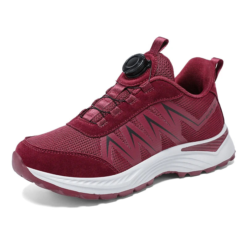 Walk Road Running Shoes Jogger Jogging Button Men's Women's Sneakers Track Trail Outdoor Cross Country Shoes Fabric Mesh Low-top