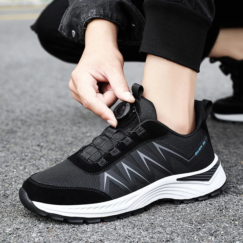 Walk Road Running Shoes Jogger Jogging Button Men's Women's Sneakers Track Trail Outdoor Cross Country Shoes Fabric Mesh Low-top