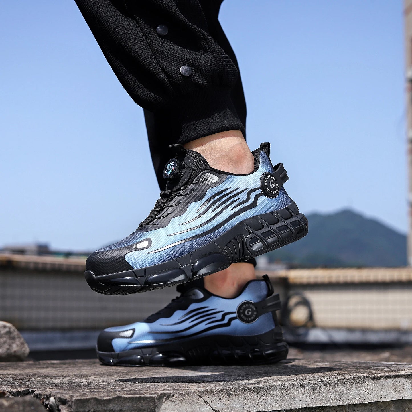 Chaussures de sécurité de travail Anti-écrasement et Anti-perforation pour hommes, baskets de travail à bout en acier, chaussures indestructibles, chaussures de protection industrielles lourdes