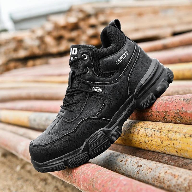 Chaussures de sécurité de protection, chaussures de travail anti-écrasement et anti-crevaison pour hommes, bottes de sécurité décontractées respirantes pour hommes