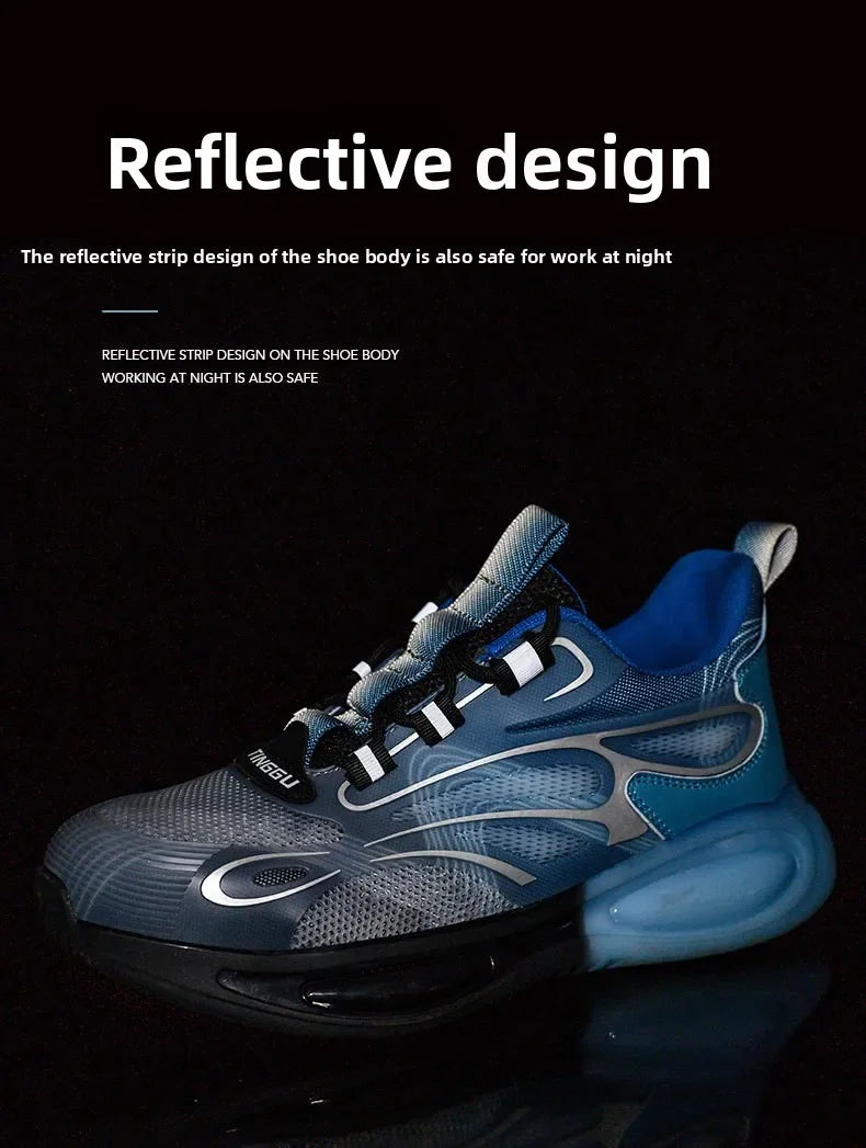 Chaussures de Protection de sécurité antidérapantes, embouts en acier résistants à l'usure, chaussures de travail Anti-écrasement et Anti-coup de couteau, chaussures de Protection du travail