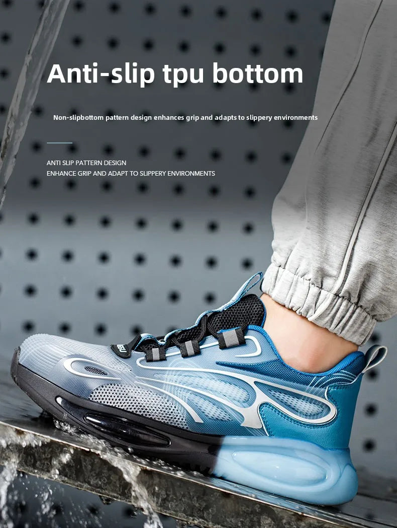 Chaussures de Protection de sécurité antidérapantes, embouts en acier résistants à l'usure, chaussures de travail Anti-écrasement et Anti-coup de couteau, chaussures de Protection du travail