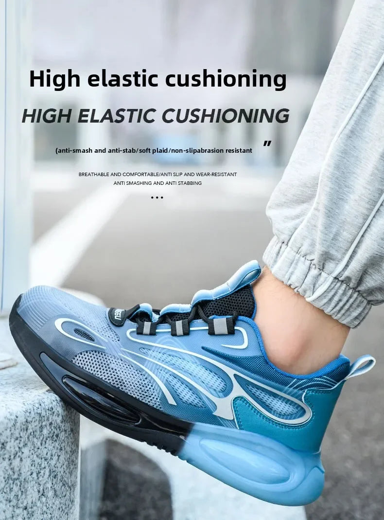 Chaussures de Protection de sécurité antidérapantes, embouts en acier résistants à l'usure, chaussures de travail Anti-écrasement et Anti-coup de couteau, chaussures de Protection du travail