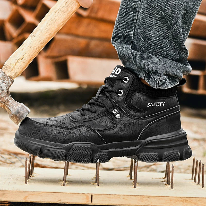 Chaussures de sécurité de protection, chaussures de travail anti-écrasement et anti-crevaison pour hommes, bottes de sécurité décontractées respirantes pour hommes