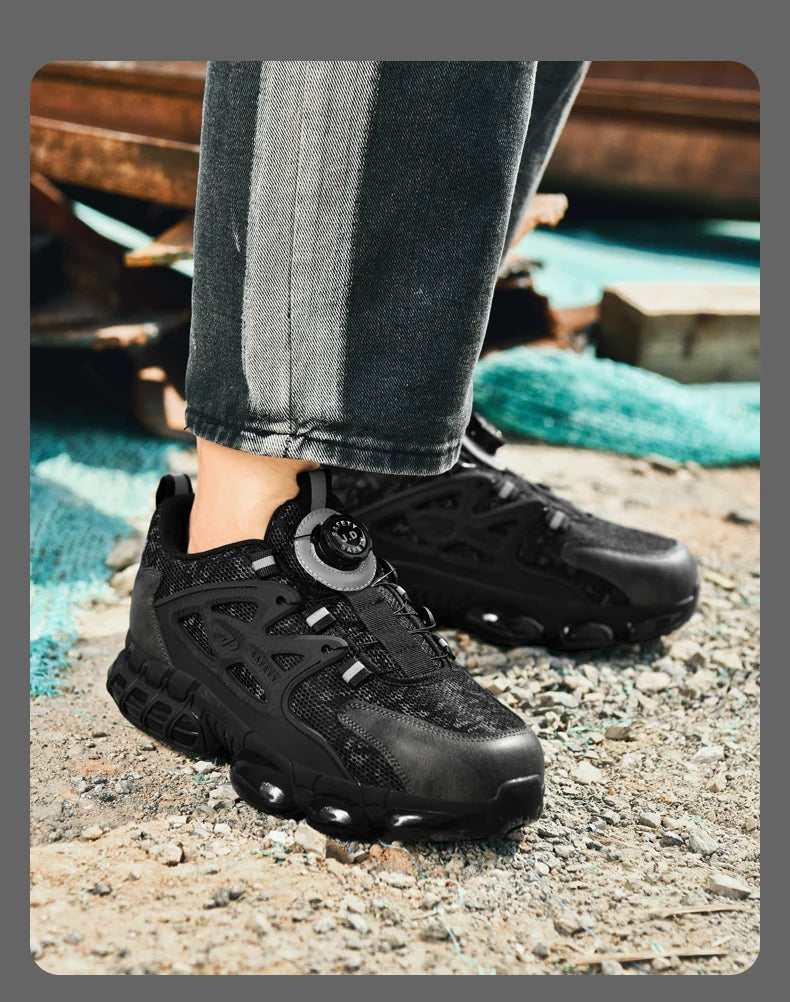 Bottes tactiques militaires pour hommes, bottes militaires à fermeture éclair latérale, bottines antidérapantes, chaussures de sécurité pour le travail, chaussures de randonnée
