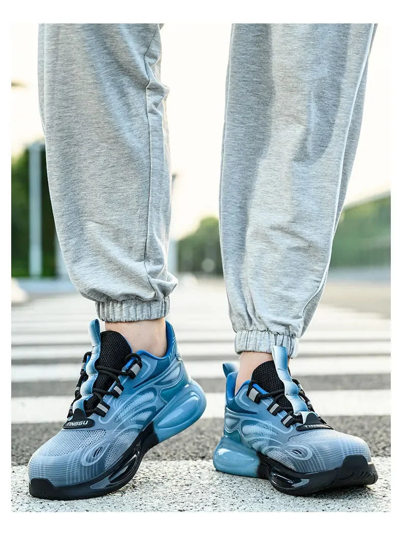 Chaussures de Protection de sécurité antidérapantes, embouts en acier résistants à l'usure, chaussures de travail Anti-écrasement et Anti-coup de couteau, chaussures de Protection du travail