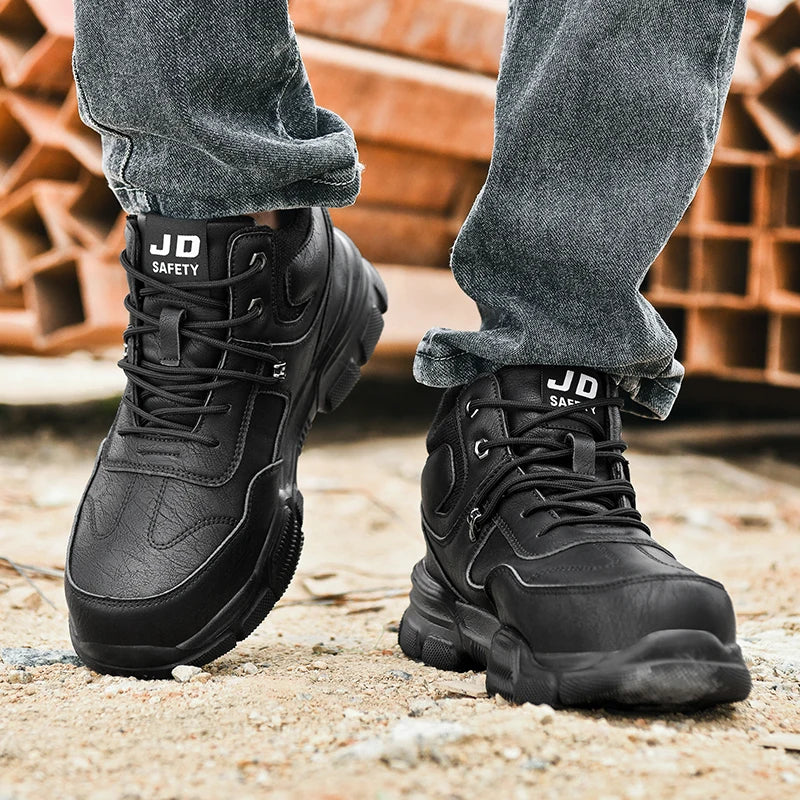 Chaussures de sécurité de protection, chaussures de travail anti-écrasement et anti-crevaison pour hommes, bottes de sécurité décontractées respirantes pour hommes