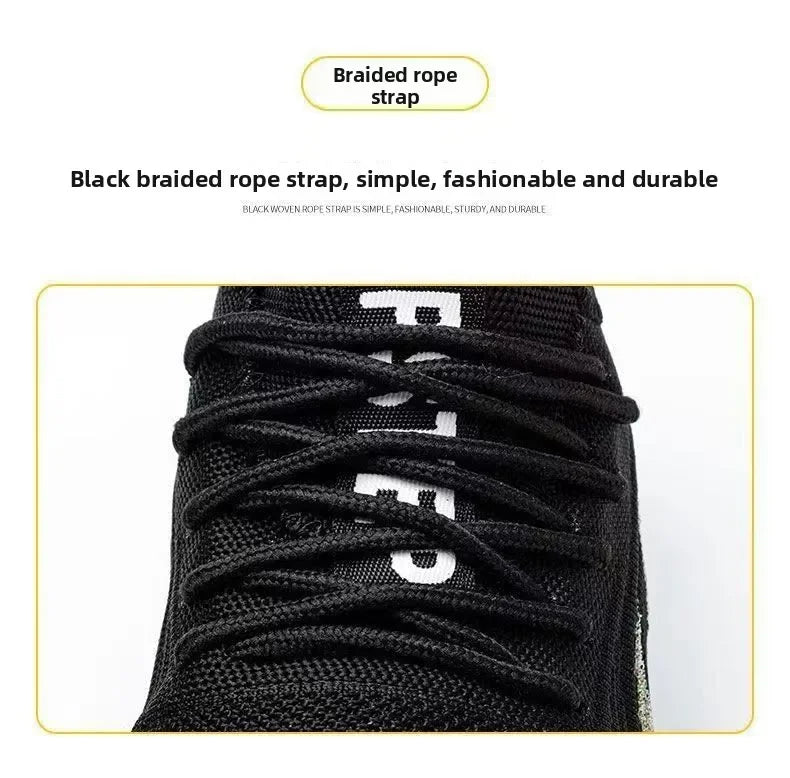 Chaussures de sécurité pour hommes, chaussures de Protection du travail d'été, respirantes, Anti-écrasement, crevaison, confortables, Tennis, embout en acier
