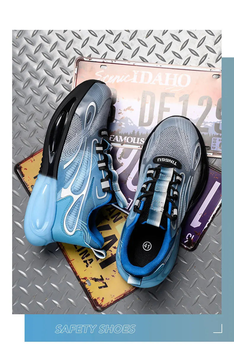 Chaussures de Protection de sécurité antidérapantes, embouts en acier résistants à l'usure, chaussures de travail Anti-écrasement et Anti-coup de couteau, chaussures de Protection du travail