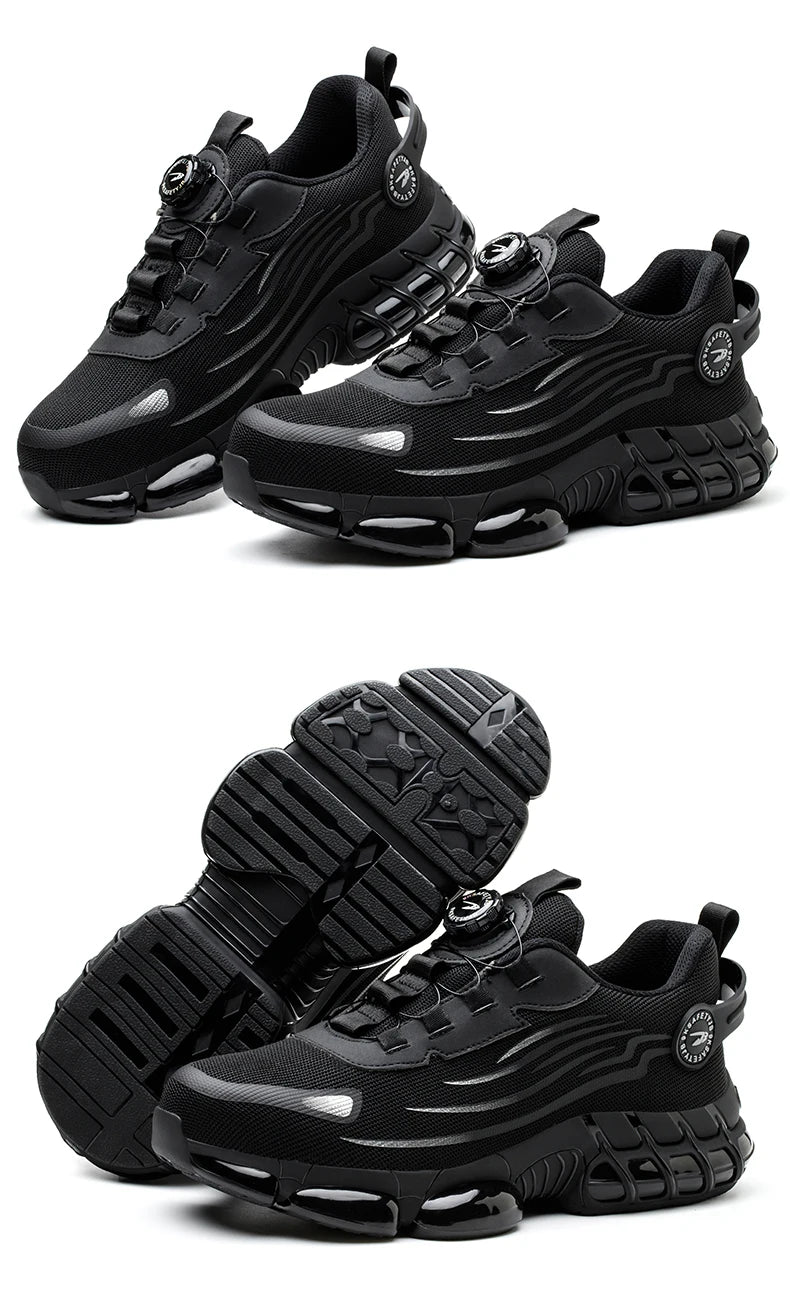 Chaussures de sécurité de travail Anti-écrasement et Anti-perforation pour hommes, baskets de travail à bout en acier, chaussures indestructibles, chaussures de protection industrielles lourdes