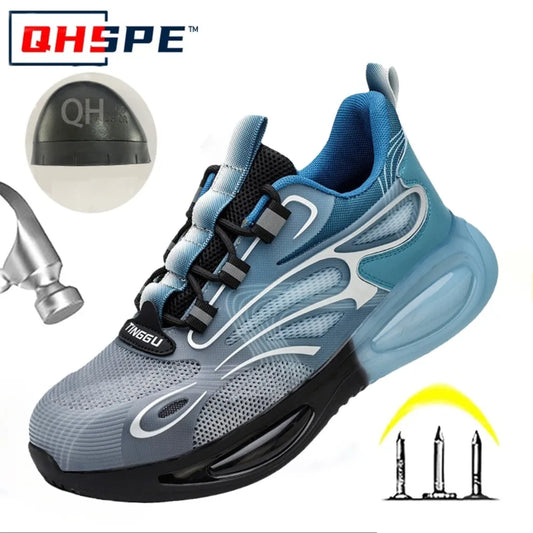 Chaussures de Protection de sécurité antidérapantes, embouts en acier résistants à l'usure, chaussures de travail Anti-écrasement et Anti-coup de couteau, chaussures de Protection du travail