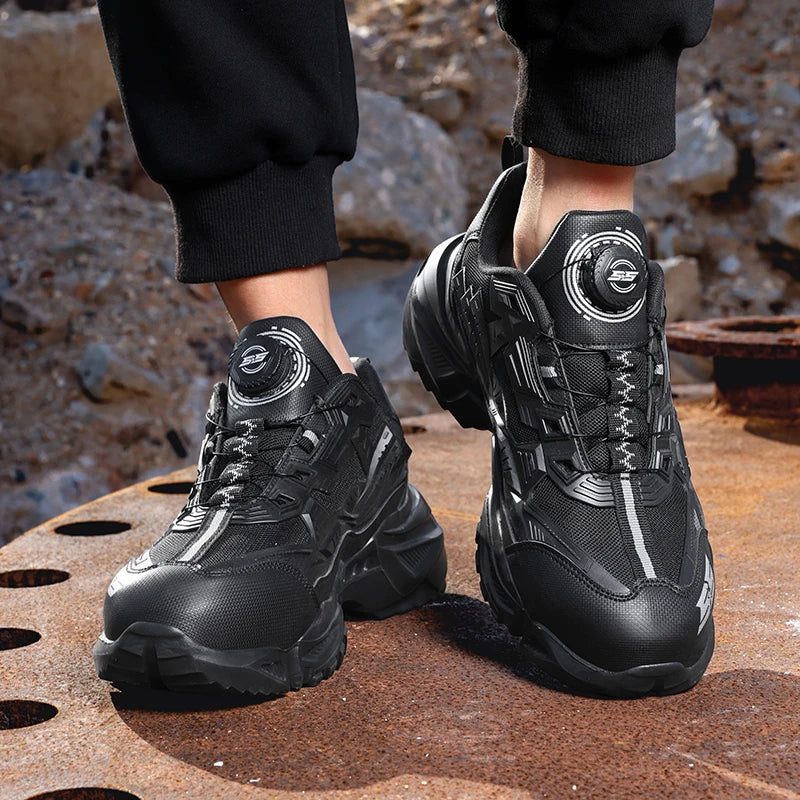 Bottes tactiques militaires pour hommes, bottes militaires à fermeture éclair latérale, bottines antidérapantes, chaussures de sécurité pour le travail, chaussures de randonnée