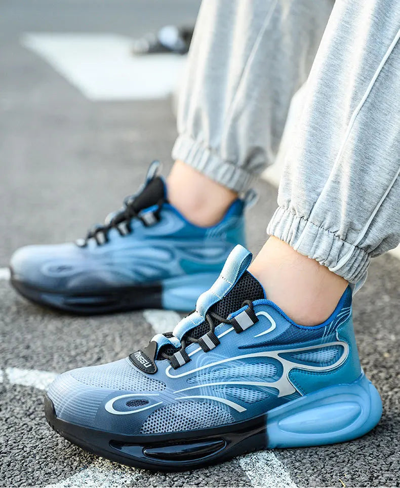 Chaussures de Protection de sécurité antidérapantes, embouts en acier résistants à l'usure, chaussures de travail Anti-écrasement et Anti-coup de couteau, chaussures de Protection du travail