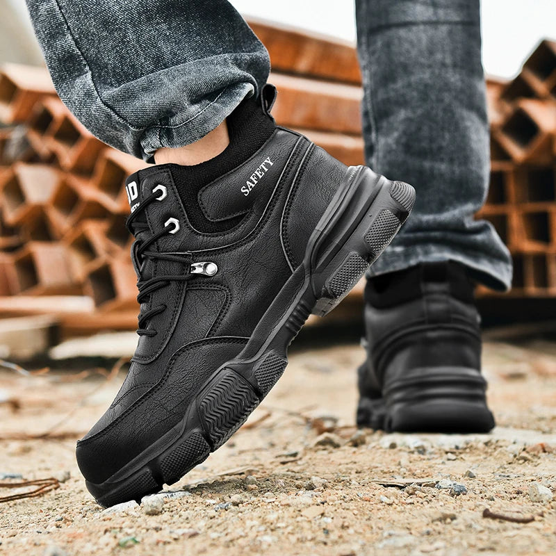 Chaussures de sécurité de protection, chaussures de travail anti-écrasement et anti-crevaison pour hommes, bottes de sécurité décontractées respirantes pour hommes