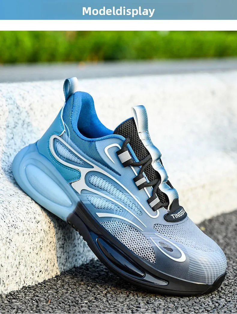 Chaussures de Protection de sécurité antidérapantes, embouts en acier résistants à l'usure, chaussures de travail Anti-écrasement et Anti-coup de couteau, chaussures de Protection du travail