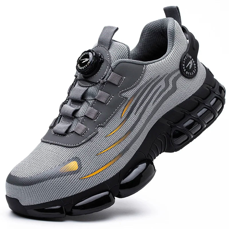 Chaussures de sécurité de travail Anti-écrasement et Anti-perforation pour hommes, baskets de travail à bout en acier, chaussures indestructibles, chaussures de protection industrielles lourdes